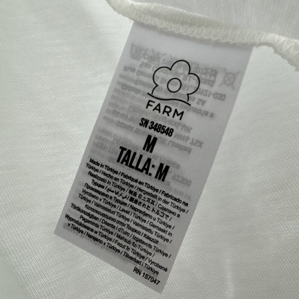 Farm Rio Off-White Beer Cap Baby T-Shirt Women’s Size Medium NWT - Picture 5 of 5